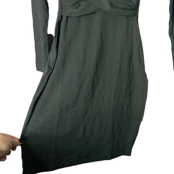 SUSANA MONACO x REVOLVE Caviar Green   Mock neck Mini Dress Grunge Whimsigoth XS - Picture 4 of 10